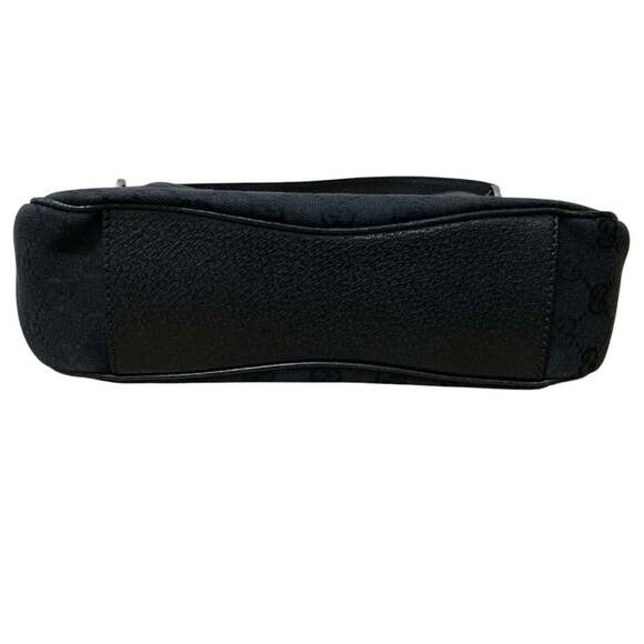 GUCCI GG Canvas and Leather Handbag 113012 Black Women's - Picture 6 of 11